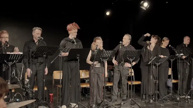 Szene aus der Workshop-Präsentation: „Galaxie“